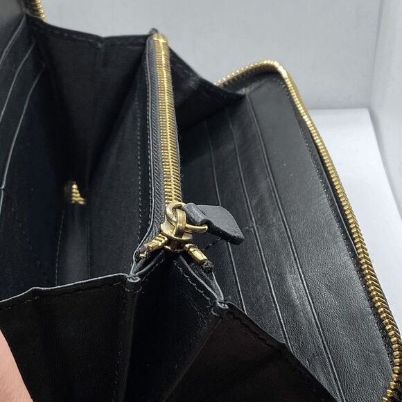 Authentic Jimmy Choo Snake Print Leather Long Zip Around Wallet / Clutch - Picture 9 of 11